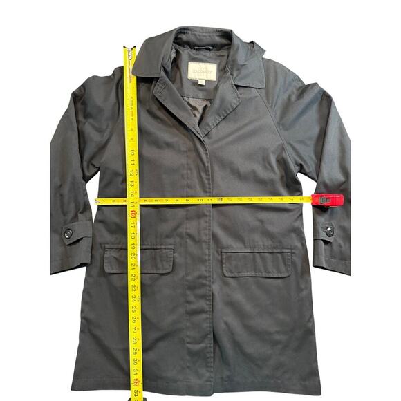 London Fog Women's Trench Coat Jacket Black Size Small - Picture 3 of 8